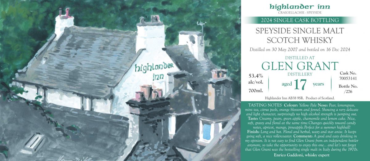 Annual Single Cask Release – Welcome to The Highlander Inn at the