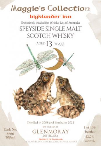 highlander inn label MAGGIES (frogs) - Copy