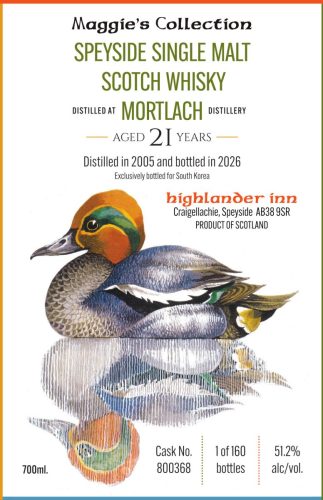 MORTLACH 21yo for South Korea